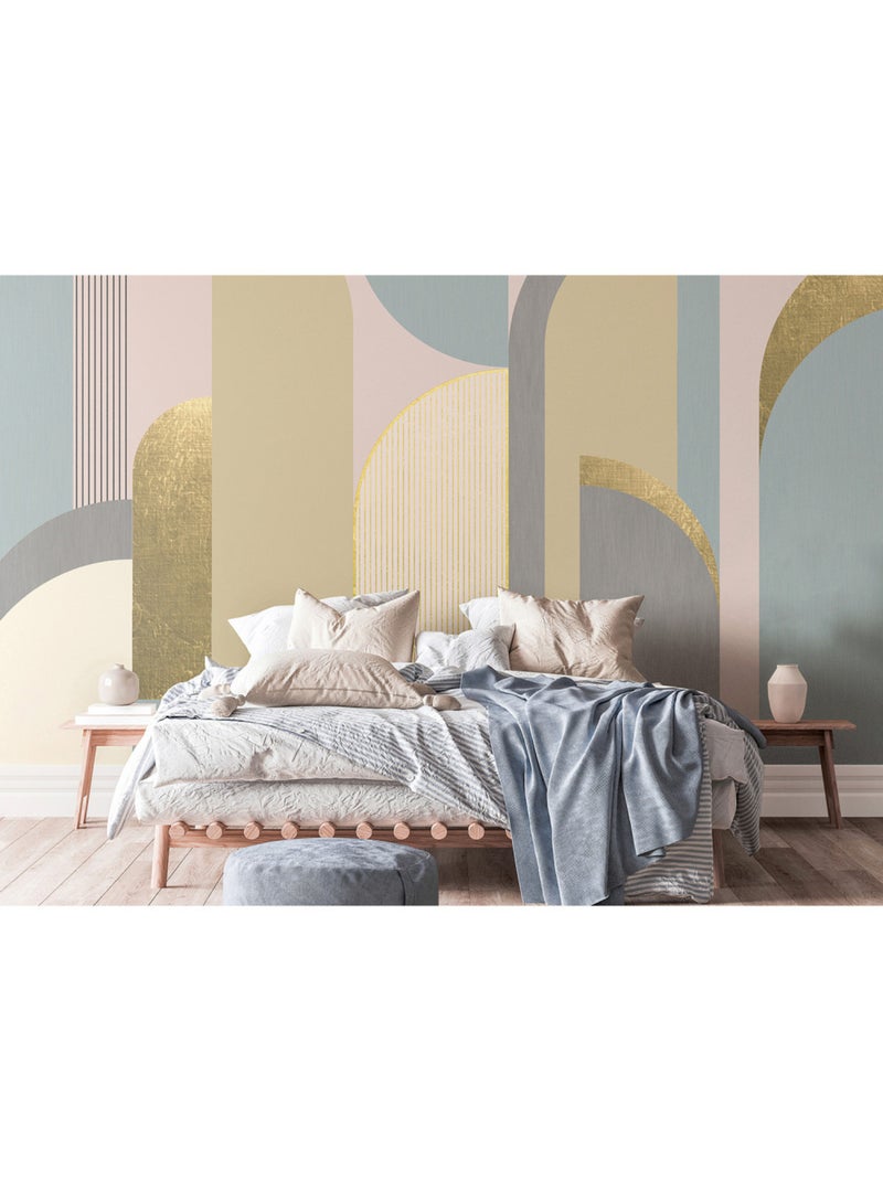 Papier peint intissé - Composition artistique - 375x270 cm Multicolore - Kiabi