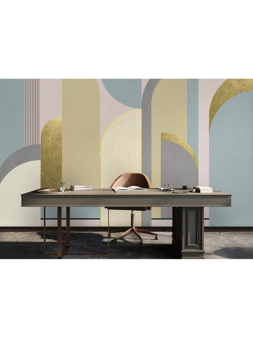 Papier peint intissé - Composition artistique - 375x270 cm - Kiabi