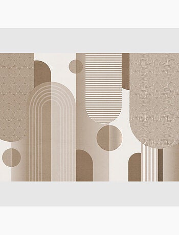Papier peint intissé - Composition beige - 375x270 cm