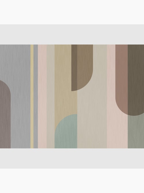 Papier peint intissé - Composition pastel - 375x270 cm - Kiabi