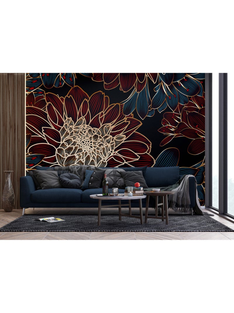 Papier peint intissé - Composition riche - 375x270 cm Multicolore - Kiabi