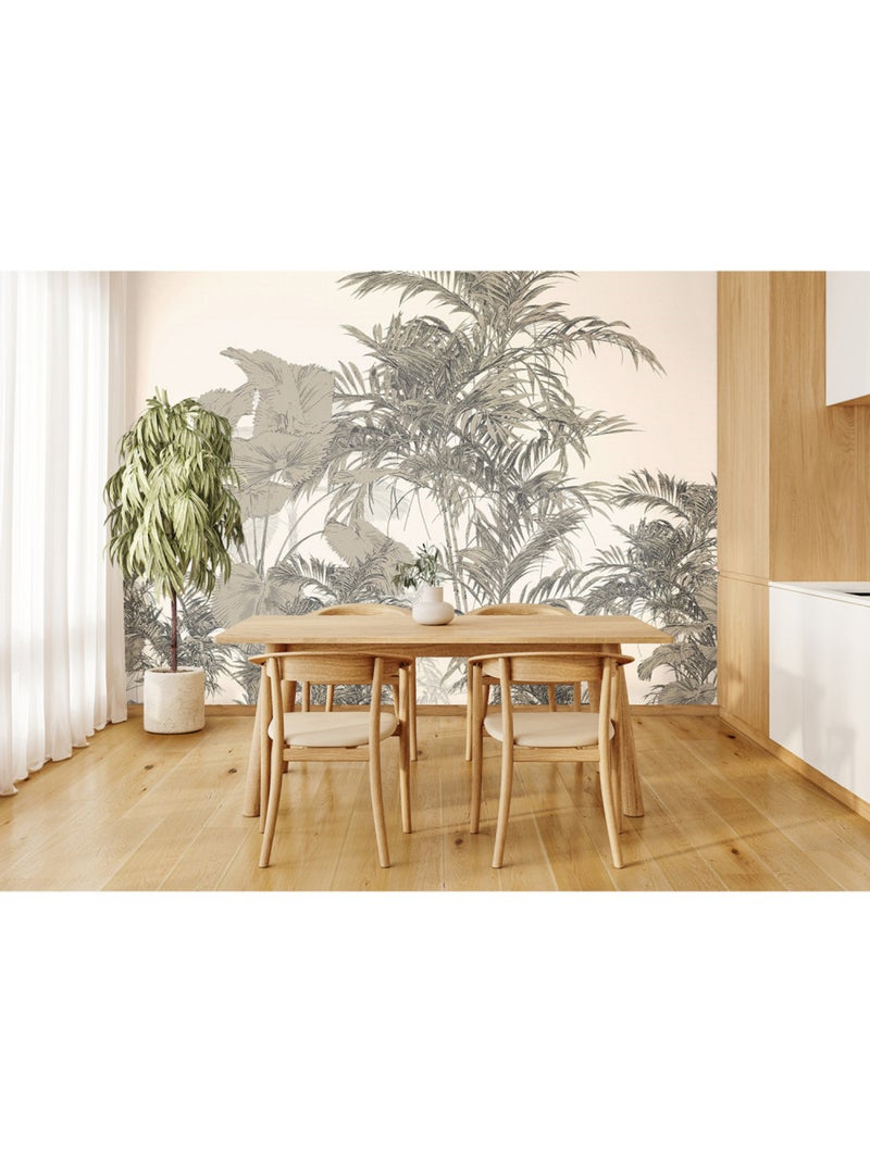 Papier peint intissé - Composition tropicale - 375x270 cm Multicolore - Kiabi