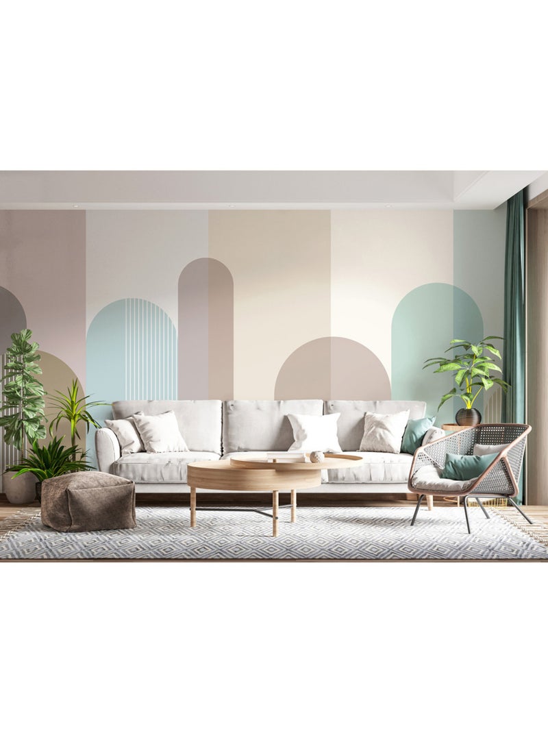 Papier peint intissé - Composition vive - 375x270 cm Multicolore - Kiabi