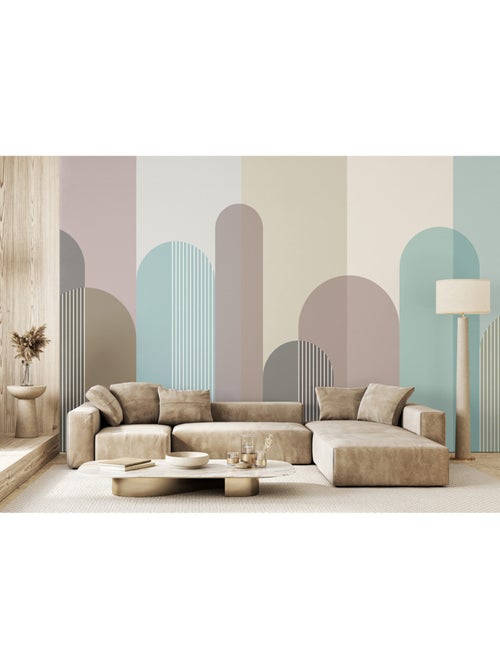 Papier peint intissé - Composition vive - 375x270 cm - Kiabi
