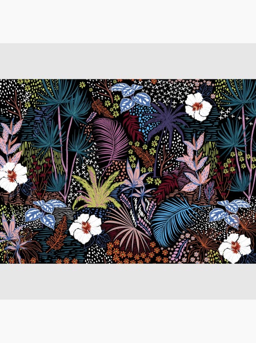 Papier peint intissé - Croquis tropical - 375x270 cm - Kiabi