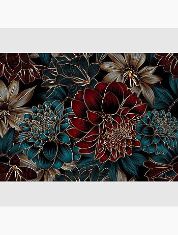 Papier peint intissé - Dahlia élégant - 375x270 cm