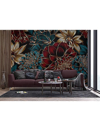 Papier peint intissé - Dahlia élégant - 375x270 cm