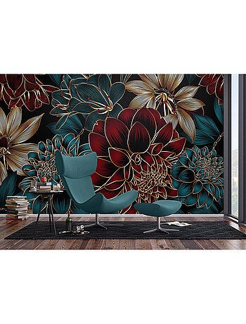 Papier peint intissé - Dahlia élégant - 375x270 cm