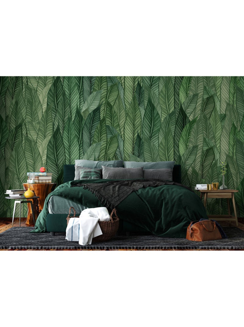 Papier peint intissé - Dense et luxuriant - 375x270 cm Multicolore - Kiabi