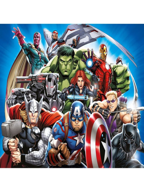 Papier peint intissé - Disney- La bande Marvel Avengers 360 cm x 270 cm - Kiabi