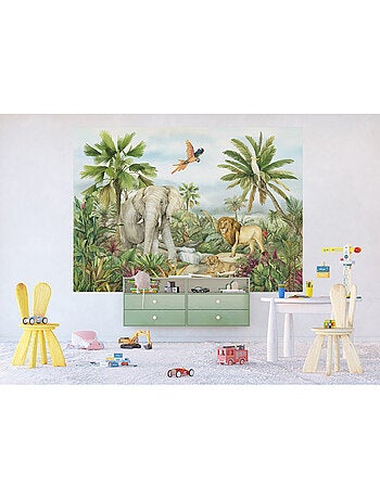 Papier peint intissé - Éléphant de la jungle - 252x182 cm