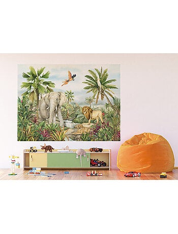 Papier peint intissé - Éléphant de la jungle - 252x182 cm
