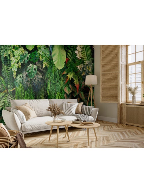 Papier peint intissé - Évasion verdoyante - 375x270 cm - Kiabi
