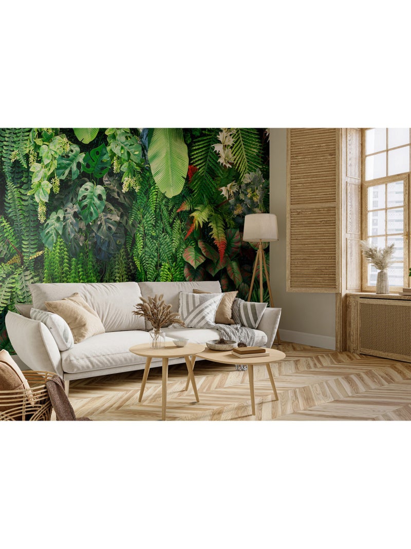 Papier peint intissé - Évasion verdoyante - 375x270 cm Multicolore - Kiabi