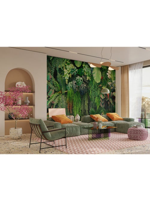 Papier peint intissé - Évasion verdoyante - 375x270 cm - Kiabi