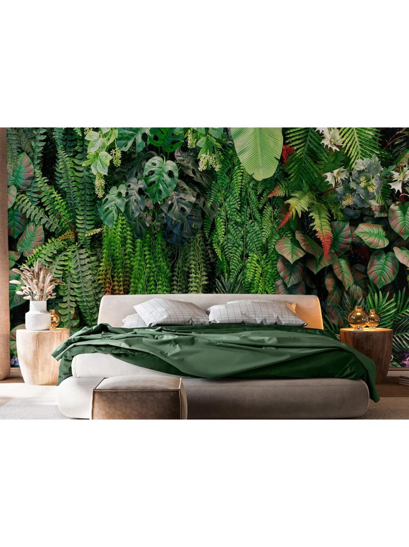 Papier peint intissé - Évasion verdoyante - 375x270 cm Multicolore - Kiabi