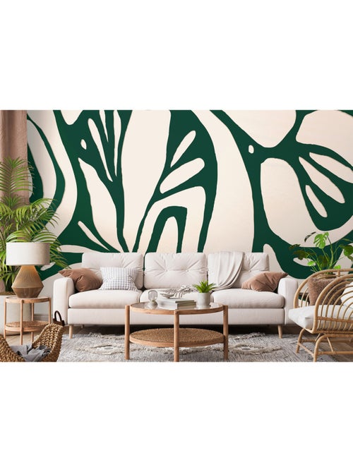 Papier peint intissé - Expression du feuillage - 375x270 cm - Kiabi