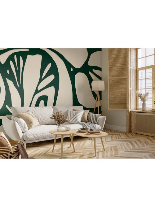 Papier peint intissé - Expression du feuillage - 375x270 cm - Kiabi