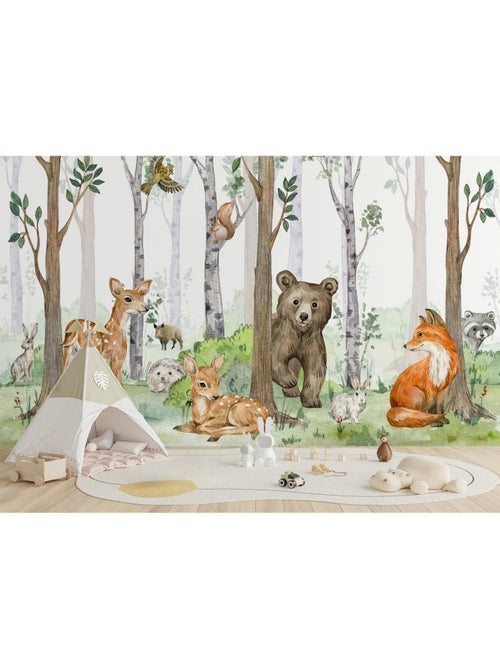 Papier peint intissé - Faune - 375x270 cm - Kiabi