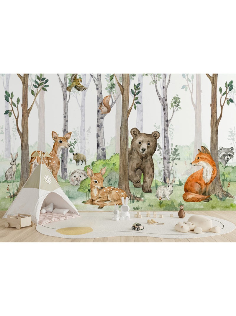 Papier peint intissé - Faune - 375x270 cm Multicolore - Kiabi