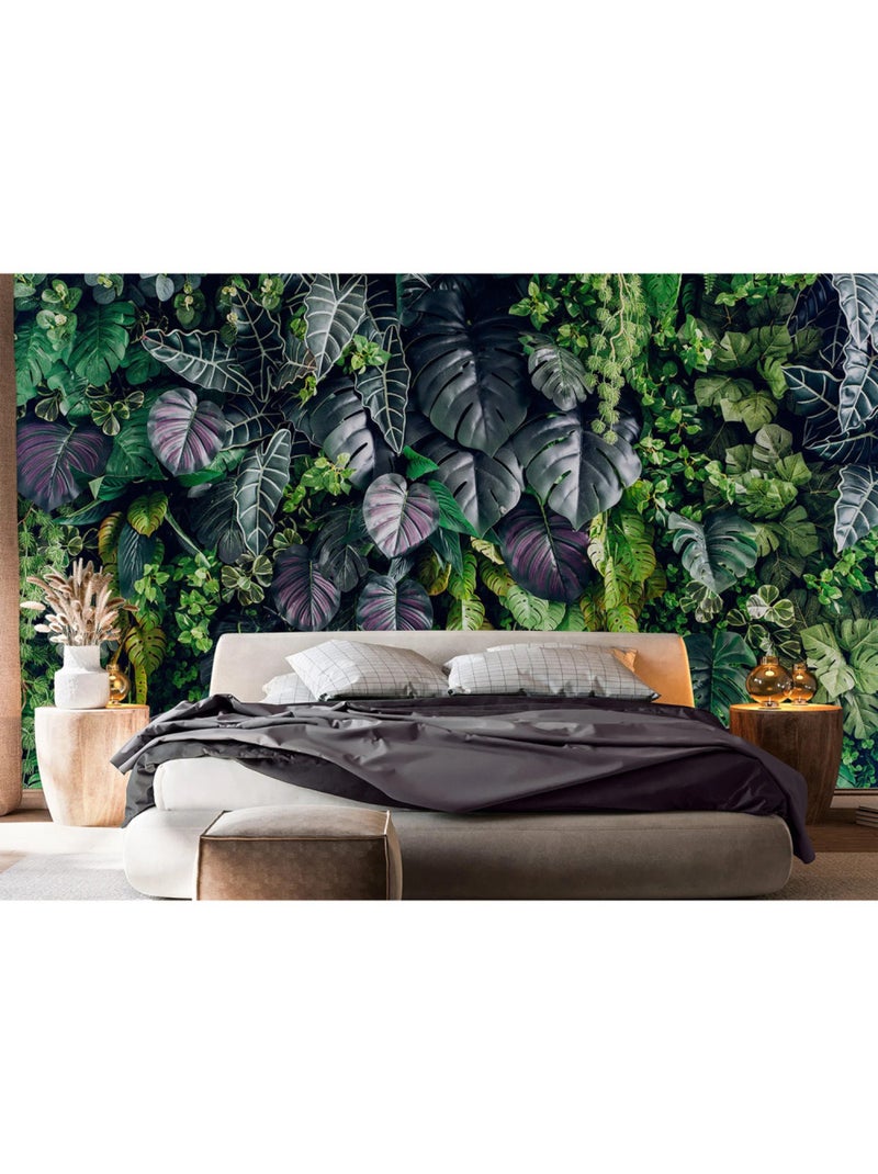 Papier peint intissé - Feuillage royal - 375x270 cm Multicolore - Kiabi