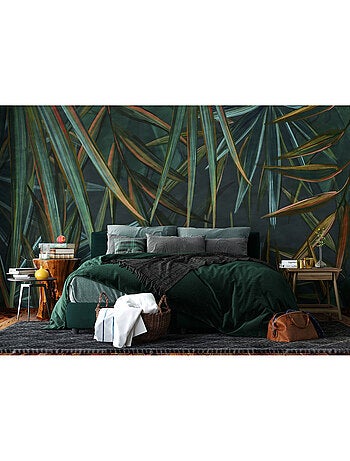 Papier peint intissé - Feuillage tropical luxuriant - 375x270 cm
