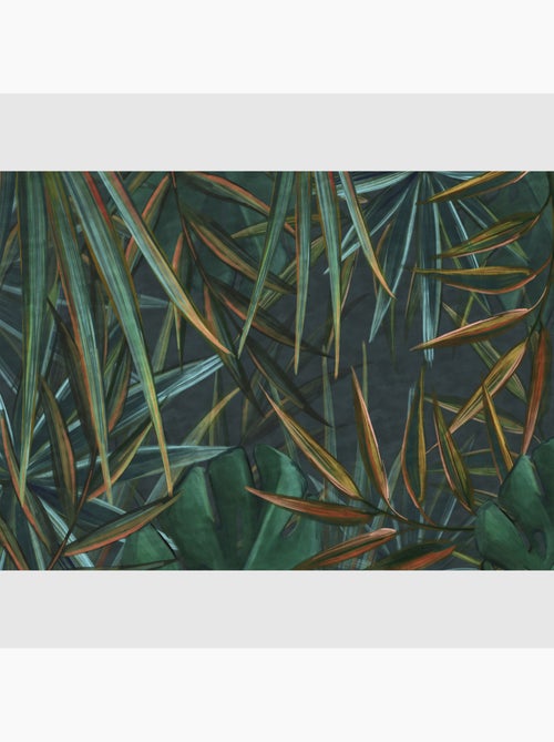 Papier peint intissé - Feuillage tropical luxuriant - 375x270 cm - Kiabi