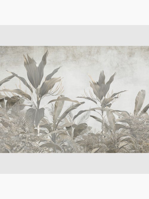 Papier peint intissé - Feuilles tropicales - 375x270 cm - Kiabi