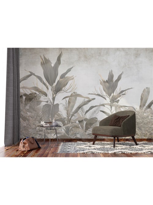 Papier peint intissé - Feuilles tropicales - 375x270 cm - Kiabi