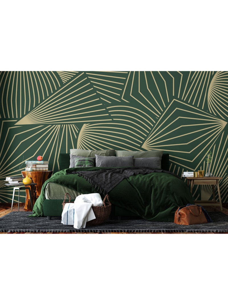 Papier peint intissé - Figures dorées - 375x270 cm Multicolore - Kiabi