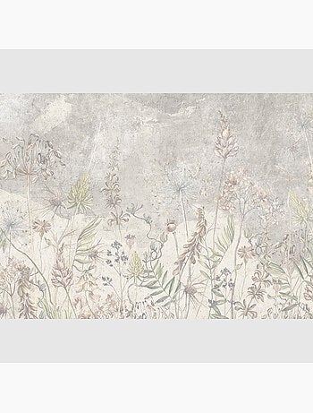 Papier peint intissé - Fleurs de jardin vintage - 375x270 cm