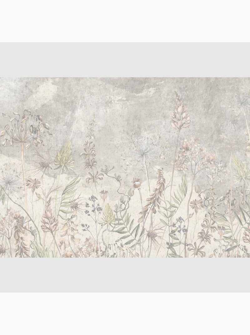 Papier peint intissé - Fleurs de jardin vintage - 375x270 cm Multicolore - Kiabi