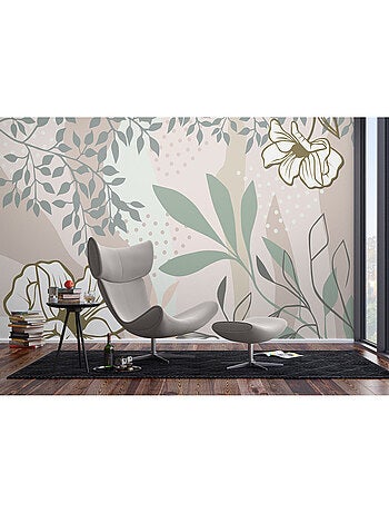 Papier peint intissé - Fleurs vectorielles - 375x270 cm