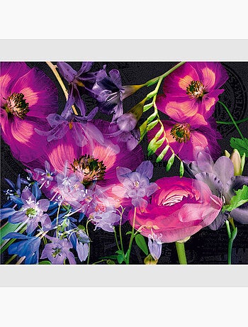 Papier peint intissé - Fleurs violettes - 360x270 cm