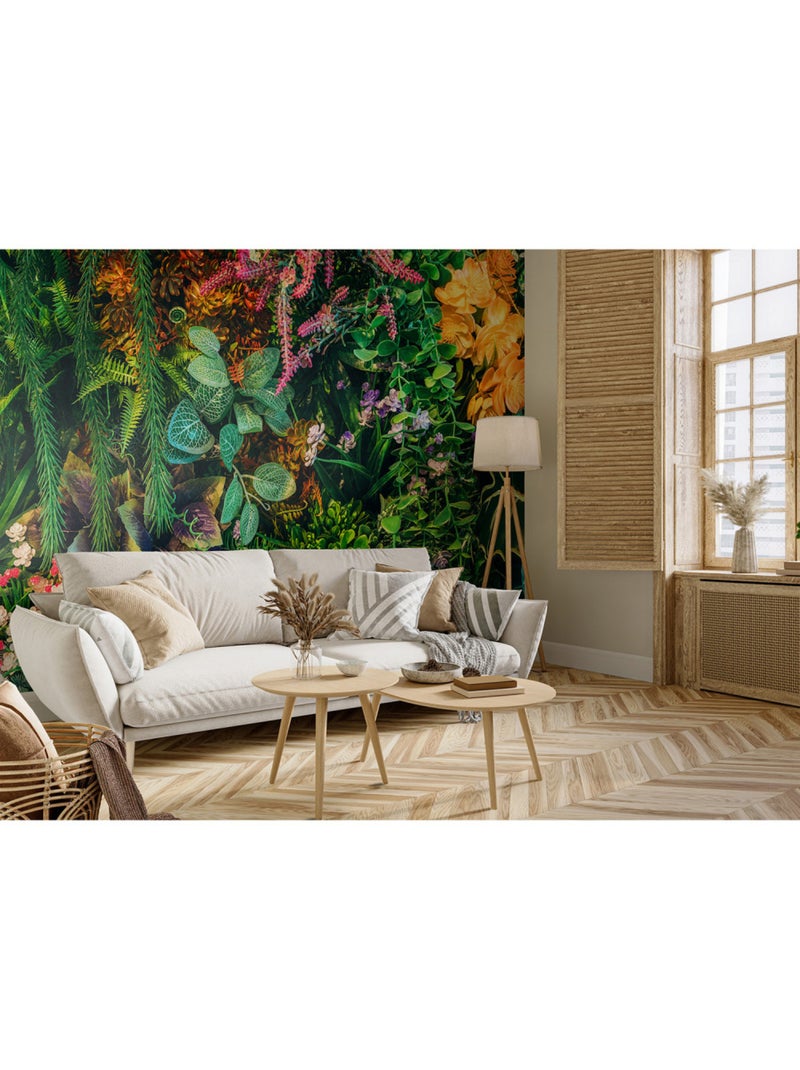 Papier peint intissé - Floraison au coucher du soleil - 375x270 cm Multicolore - Kiabi
