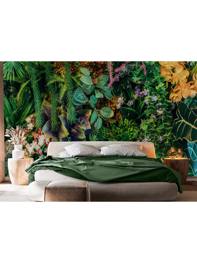 Papier peint intissé - Floraison au coucher du soleil - 375x270 cm Multicolore - Kiabi