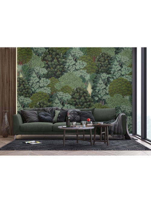 Papier peint intissé - Forêt vu du ciel - 375x270 cm - Kiabi