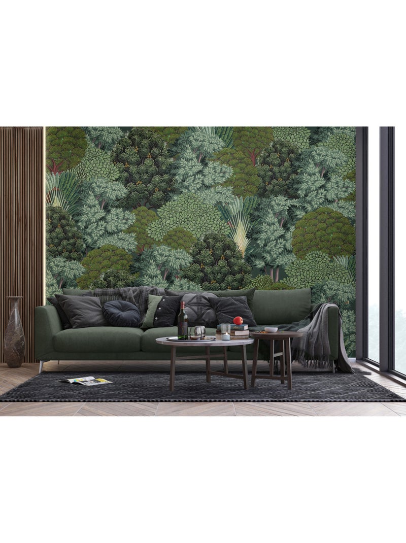 Papier peint intissé - Forêt vu du ciel - 375x270 cm Multicolore - Kiabi