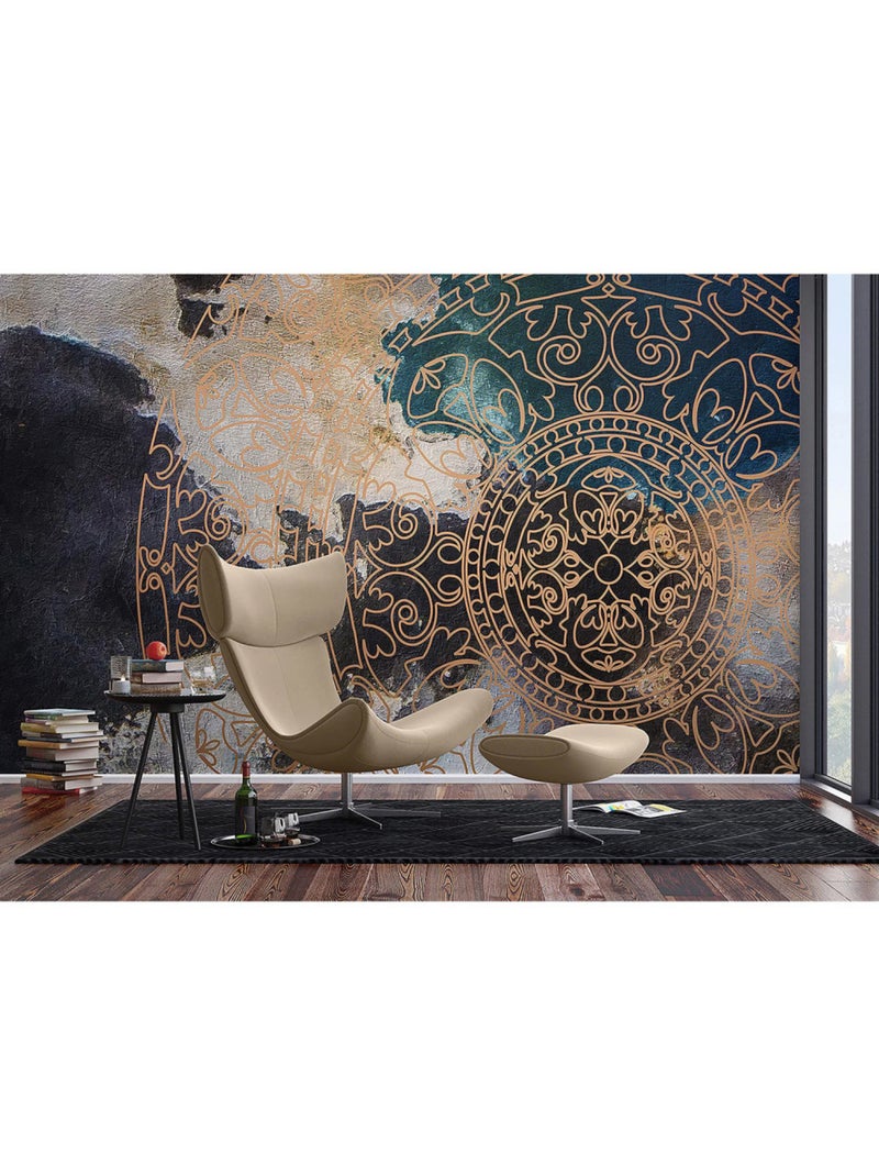 Papier peint intissé - Fumées bleues - 375x270 cm Multicolore - Kiabi