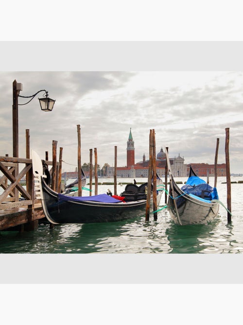 Papier peint intissé - Gondoles à Venise - 360x270 cm - Kiabi