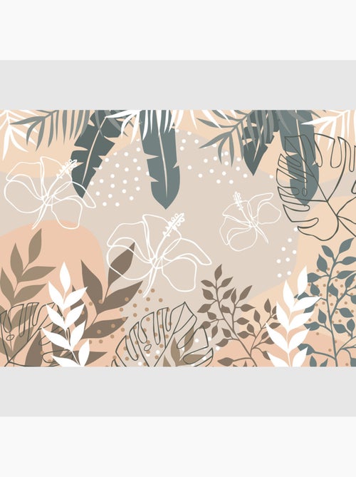 Papier peint intissé - Illustration abstraite - 375x270 cm - Kiabi