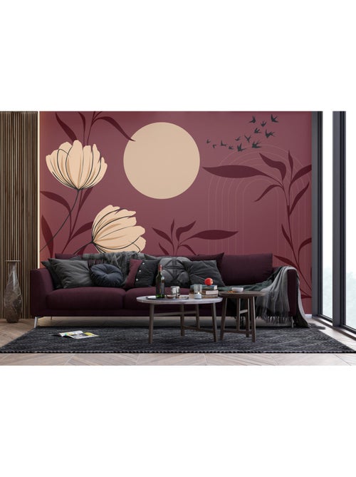 Papier peint intissé - Jardin chinois - 375x270 cm - Kiabi