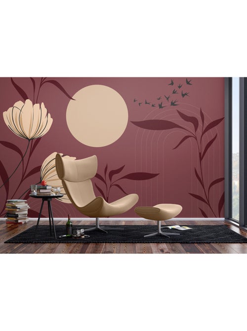 Papier peint intissé - Jardin chinois - 375x270 cm - Kiabi