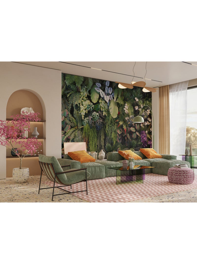 Papier peint intissé - Jardin classique - 375x270 cm Multicolore - Kiabi