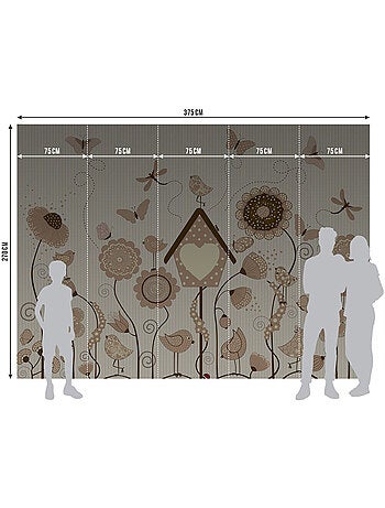 Papier peint intissé - Jardin ensoleillé - 375x270 cm