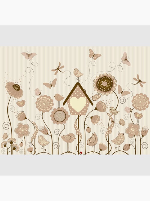 Papier peint intissé - Jardin ensoleillé - 375x270 cm - Kiabi