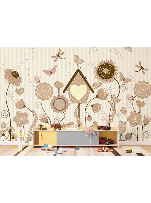 Papier peint intissé - Jardin ensoleillé - 375x270 cm - Kiabi