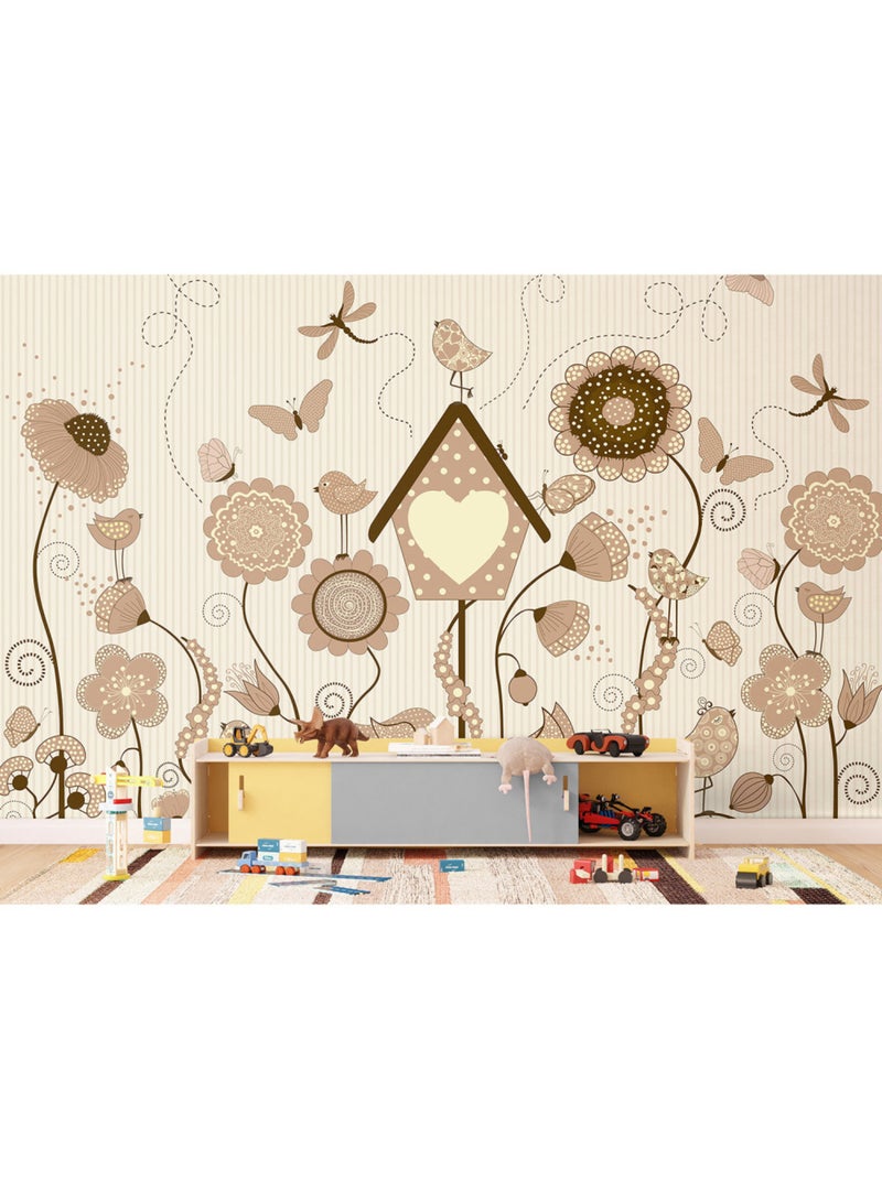 Papier peint intissé - Jardin ensoleillé - 375x270 cm Multicolore - Kiabi