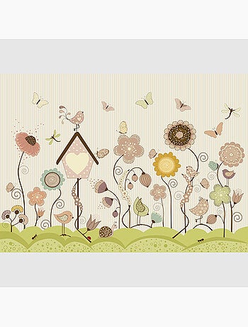 Papier peint intissé - Jardin vert ensoleillé - 375x270 cm