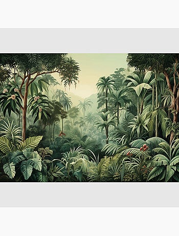 Papier peint intissé - Jungle aquarelle - 375x270 cm